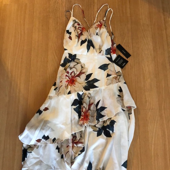 Lulus white floral romantic high low dress ❤️ - Picture 3 of 4